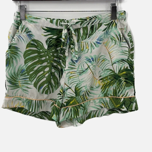 Tabitha Webb Sleep Wear Tropical Print Shorty Pajama Set - Size Medium - Picture 4 of 7